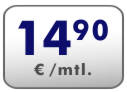 monatlich 14,90 Euro